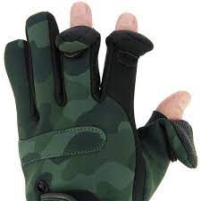 NGT Gloves - Neoprene Gloves,  Kamuflāžas cimdi makšķerēšanai no neoprēna