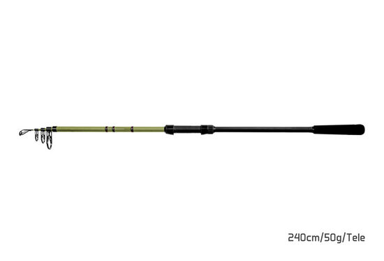 Teleskopiskā makšķere 	Delphin PARTISAN 240cm/50g