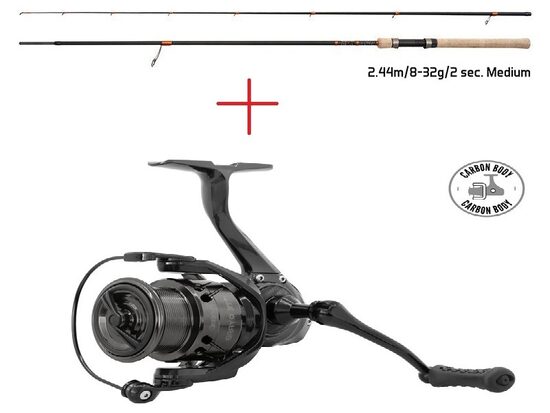 Spiningošanas komplekts Delphin CORX 244cm/8-32g + Delphin GRAYX 3T SH