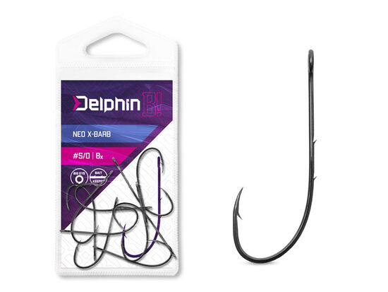 Āķi Delphin B! NEO X-BARB / Cheburashka hook Delphin B! NEO X-BARB / 8pcs