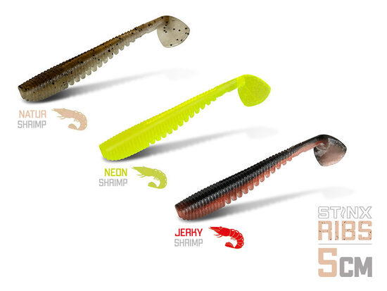 Delphin  Soft lure B! Stinx RIBS 5cm