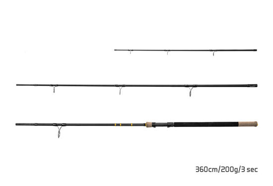 Fīderis Delphin RIVER Trophy NXT + 4 tips 360cm/200g