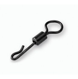 Griezulis CZ Heli/chod swivel #4 (10 pcs) Matte black