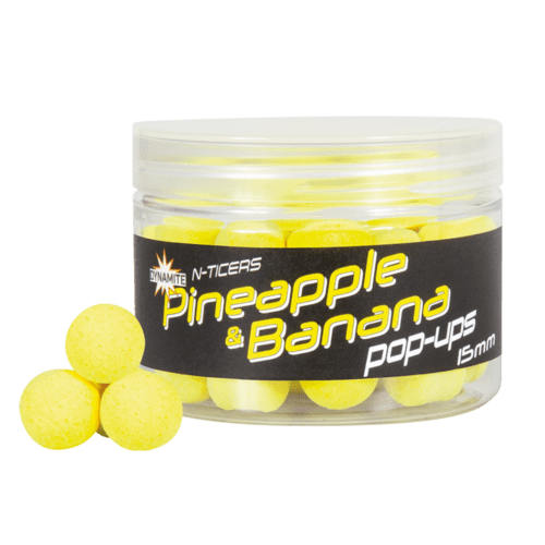 Pop up Dynamite Baits N-Ticers Pineapple & Banana 