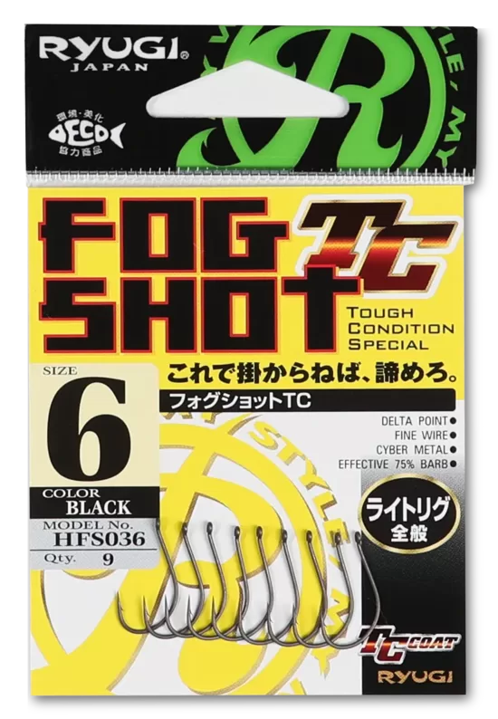 Āķi Ryugi Fog Shot Drop Shot Hook TC