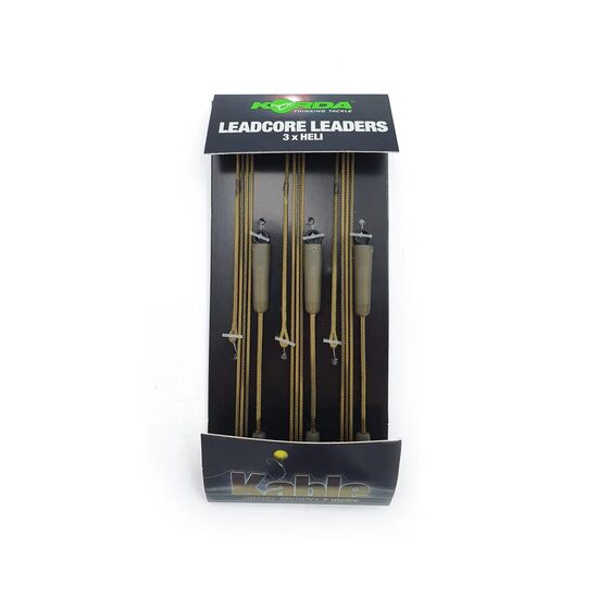 Korda Leadcore Leaders 3 x Heli gravel brown