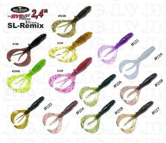 Silikona mānekļi Bait Breath SL-Remix 3.5"