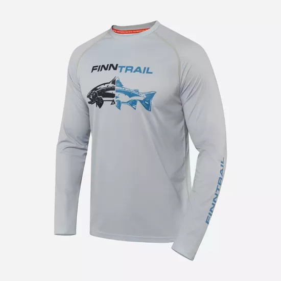 UPF 50 Krekls FINNTRAIL WAVE FISH GREY 6611
