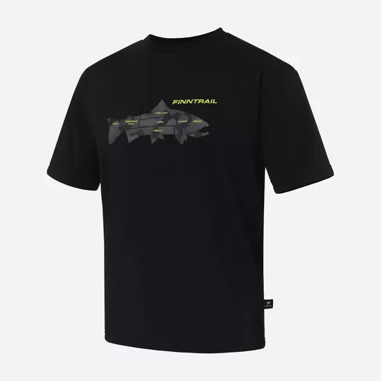 T-Krekls FINNTRAIL BIG FISH 6719 BLACKYELLOW