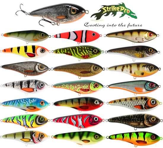 Džerks Strike Pro Buster V, suspender, 8,5cm, 18g