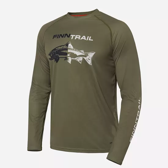 UPF 50 Krekls FINNTRAIL WAVE FISH KHAKI 6611