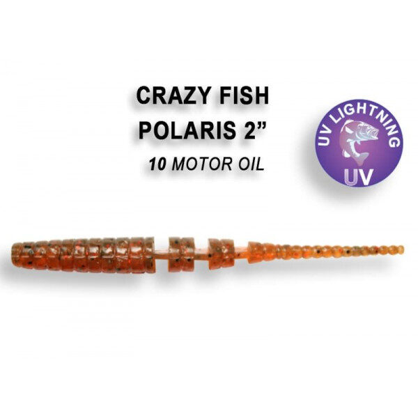  Crazy Fish Polaris 2" , 5,4cm , 0.5g / Mīkstais gumijas māneklis pasīvai makšķerēšanai ar spiningu