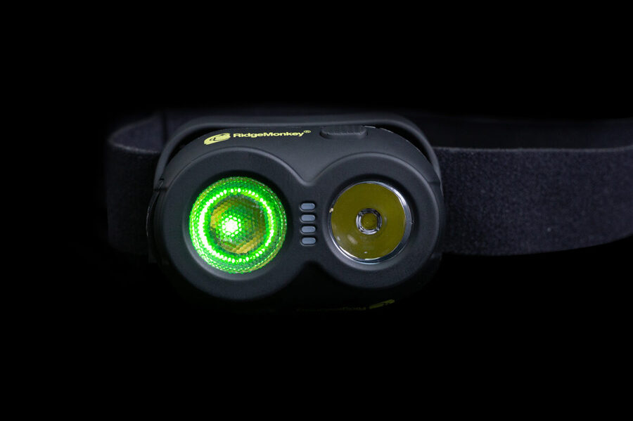 Ridge Monkey VRH150X USB Rechargeable Headtorch, Galvas lukturis darbojas līdz 360 stundām