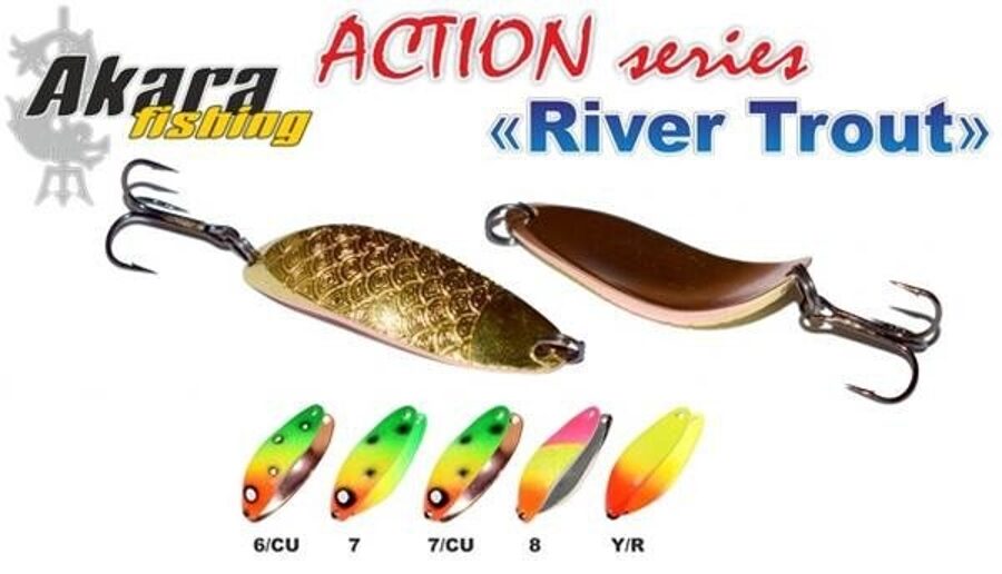 AKARA «River Trout» Action SH (šūpojošs, 14 g, 55 mm) 7/CU
