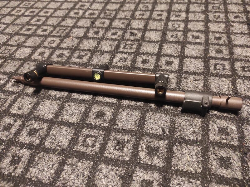  Brown Telescopic Bankstick 40-60cm with buzz bar 25cm / Built in Stabilizer