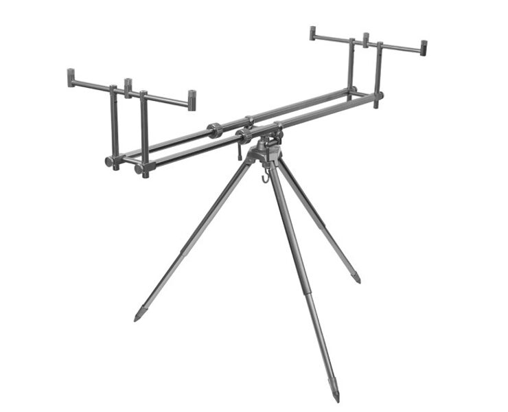 Delphin Tripod TPX3 Silver / Makšķerkātu statīvs ar 3 kājām, grozāms