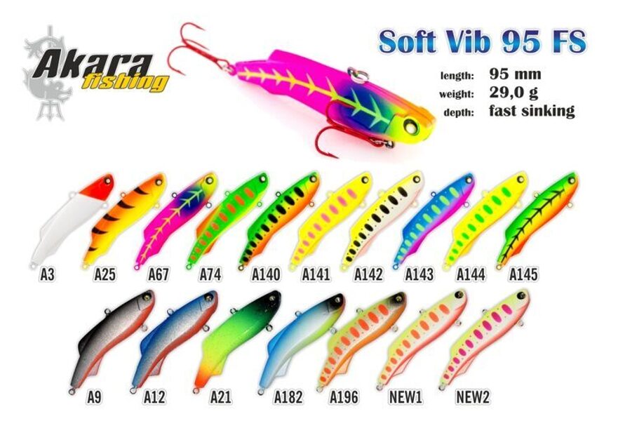  Ratlins AKARA «Soft Vib» 95 FS (29 g, 95 mm)
