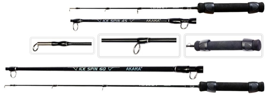  Ziemas makšķere AKARA Ice Spin (30+16 cm / 47+16 cm)