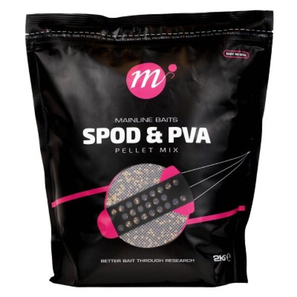 Mainline - Spod & PVA Pellet Mix - 2kg maiss ar gatavo iebarošanas maisījumu