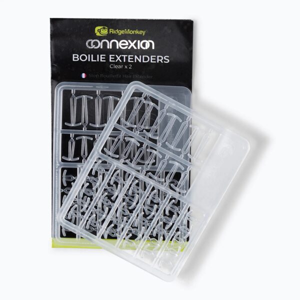 Ridge Monkey Boilie Hair Extenders , Mata pagarinātāji un ēsmas stoperi - caurspīdīgi