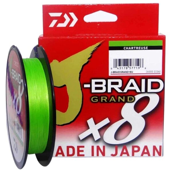 DAIWA J-Braid Grand X8 , 150m chartreuse