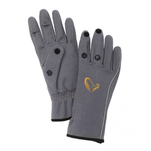 Cimdi Savage Gear Softshell Glove M Grey