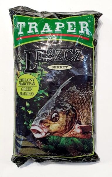 TRAPER SECRET BAIT 1kg BREAM GREEN MARCEPAN / zaļais marcipāns