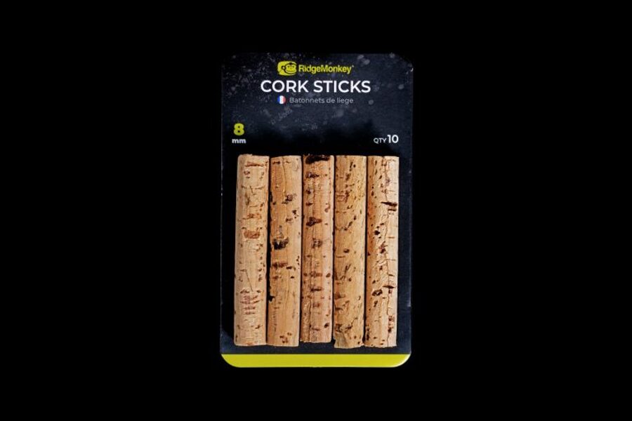 Ridge Monkey Cork Sticks, Rezerves korķa stienīši 6mm vai 8mm