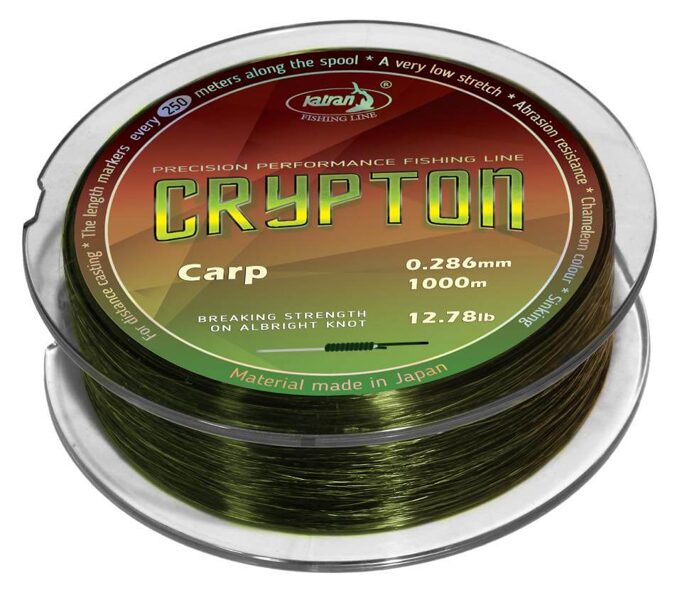 KATRAN Crypton Carp Camo monofīlā aukla 1000m