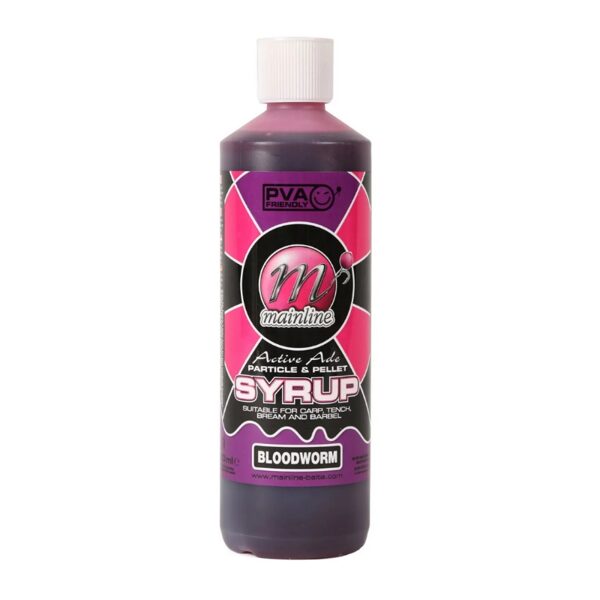 Mainline PARTICLE & PELLET SYRUP Bloodworm, Sīrups barībai 500ml motilis