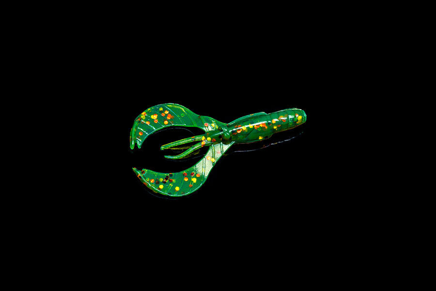 OSHELure Catch Claws Green Motoroil , Gumijas mānekļi vēžveida tipa - 2" 12gb, 2.4" 9gb, 2.8" 7gb un 3.2" 6gb