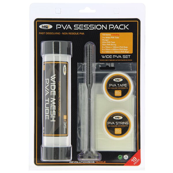 PVA 25mm Session pack, Ātri šķīstošais PVA 25mm sesijas komplekts