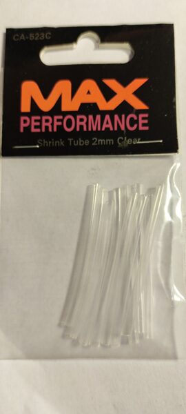 Termo trubiņa 2mm caurspīdīga vai 1.5mm melna (Shrink tube 2mm clear , 1.5mm black)