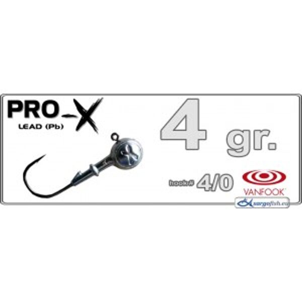 Džig galvas PRO X izmērs 4/0 jig head 4 līdz 20 grami jig head
