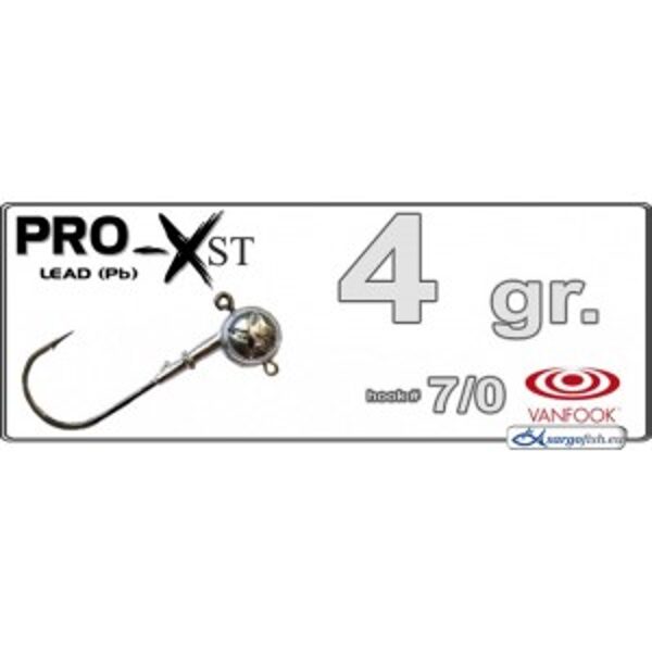 Džiggalva PRO X ST ar 2 acīm, izmērs 7/0 jig head 4 līdz 30 grami jig head