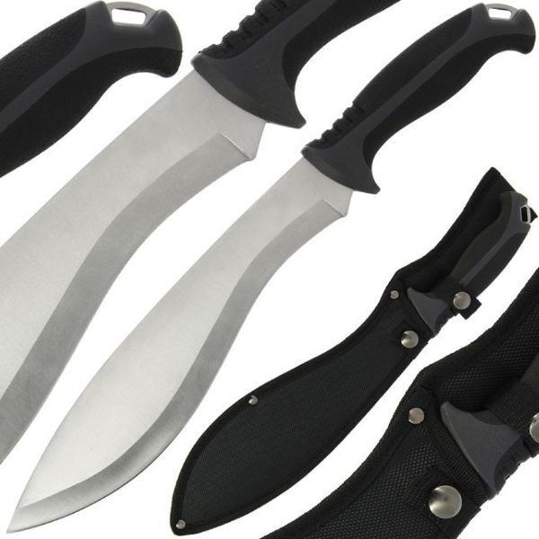 Anglo Arms Machete 633 - 16" Machete with Rubber Handle and Case / Mačete ar gumijas rokturi un ietvaru