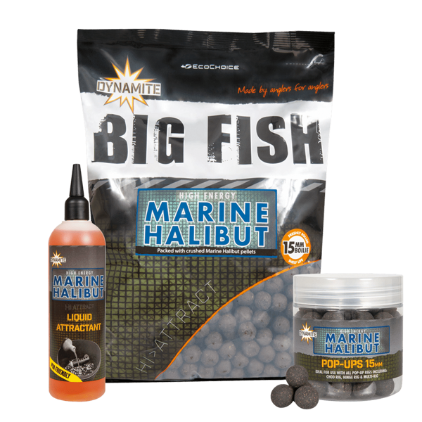 Dynamite 15mm BIG FISH Marine Halibut boilas, Paltusa boilas 1,8kg