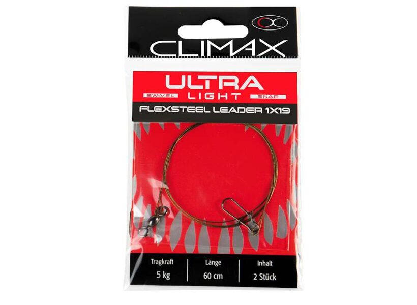 Climax Ultra Light 1x19 tērauda līderis 5 kg 2gab.