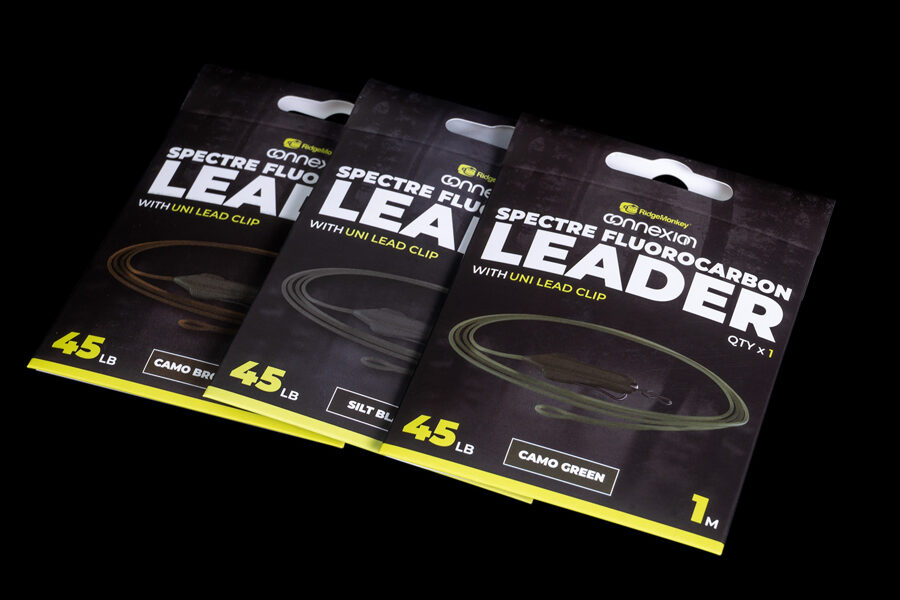 Ridge Monkey Connexion Spectre Fluorocarbon Leader w/ Uni Lead Clip