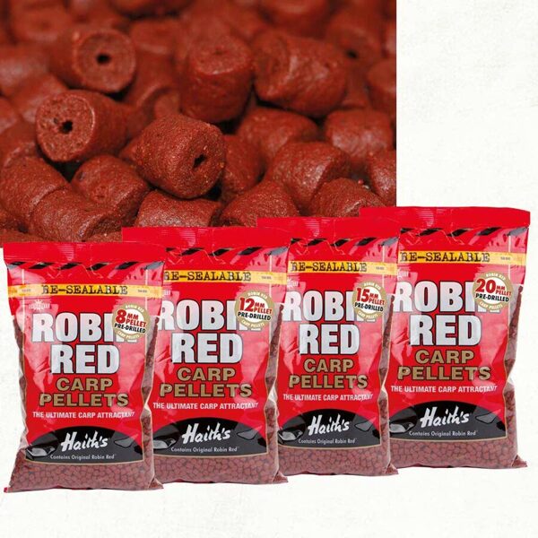 Dynamite Robin Red Pre-Drilled Pellets - Caururbtas Robin red Peletes 8mm/12mm/15mm/20mm