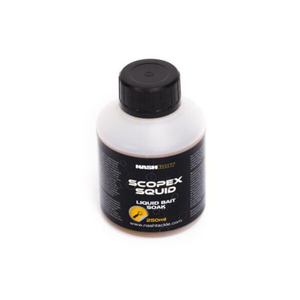 NASH Scopex Squid Liquid Bait Soak - Scopex Kalmāra Šķidrums 250ml