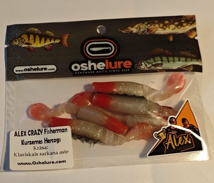 OSHELure x ALEX Crazy Fisherman mīkstie gumijas mānekļi "Kurzemes Hercogs" .Ražots latvijā