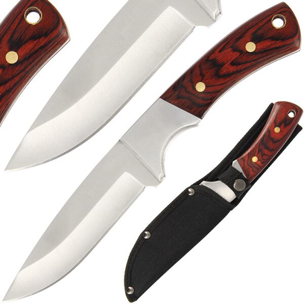 Nerūsejošā tērauda medību nazis ar sarkankoka rokturi, Redwood Classic Knife