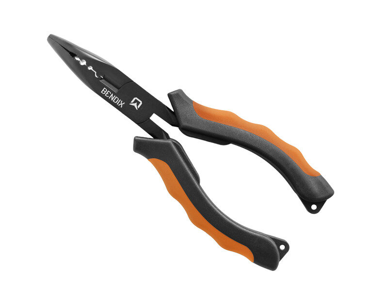 Delphin Multipurpose pliers with a bent tip BENDIX / Multifunkcionālas plaķenes ar noliektu galu dažādām 16cm 