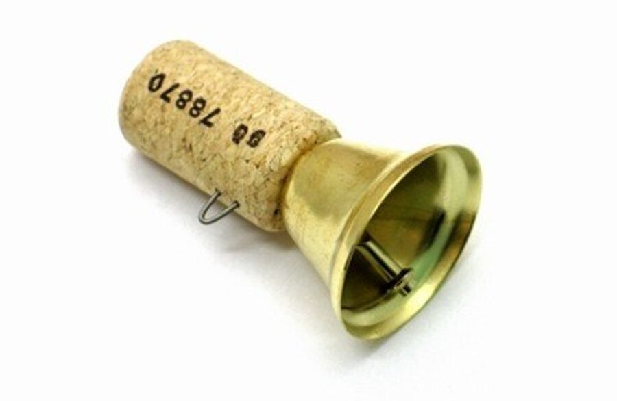 AKARA Zvārgulis / zvaniņš B-50 sudraba krāsas ar korķa korpusu - copes indikācijai