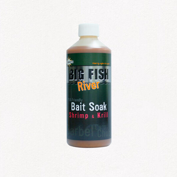 Dynamite Big Fish River Liquid Soak – Shrimp & Krill, Garnele un krils Likvīds - 500ml