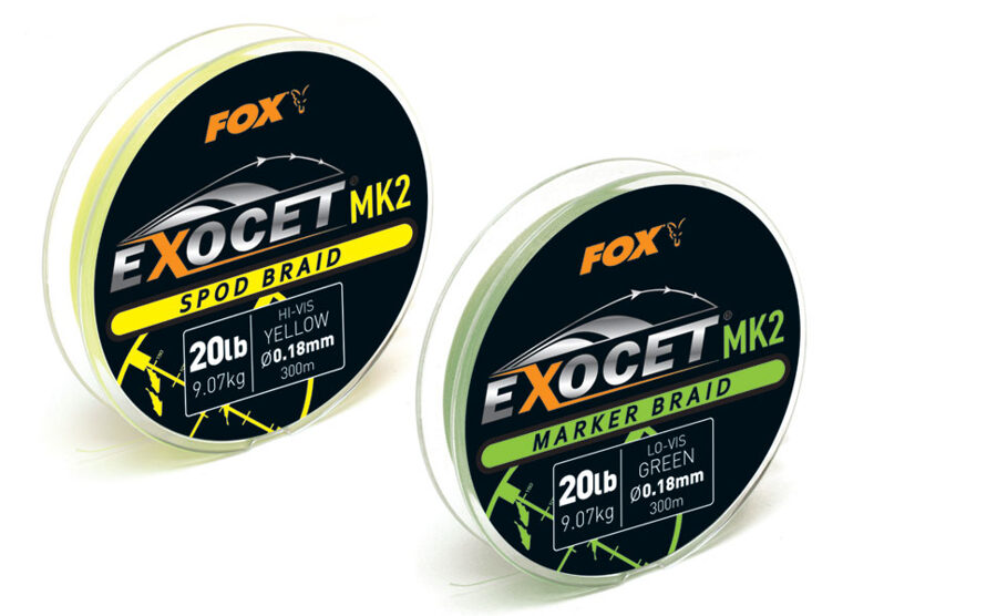 FOX EXOCET® MK2 SPOD & MARKER BRAID, Spod un marķēšanas pītā aukla 0,18mm/300m