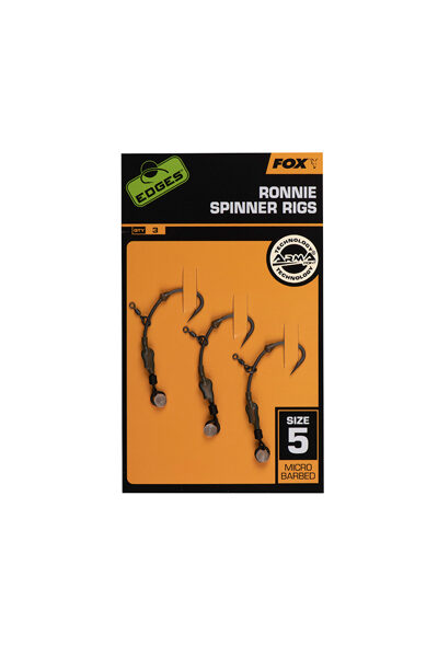 FOX RONNIE SPINNER RIGS X 3, Ronnie tipa sistēmas(3gab.)