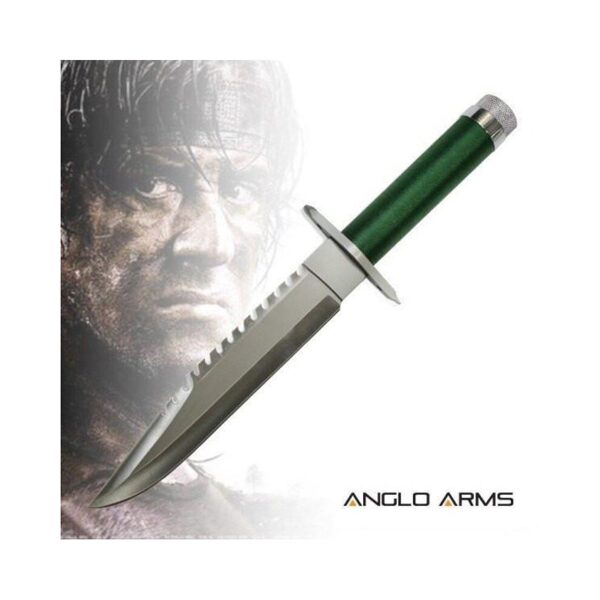 Anglo Arms Rambo First Blood pirmās filmas nazis ar Kompasu, makšķeri un sērkociņiem