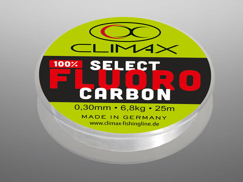 CLIMAX SELECT FLUOROCARBON, Fluorokarbons caurspīdīgs, 25m , 0.355mm - 9.4kg